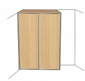 Шкаф-купе от стены до панели